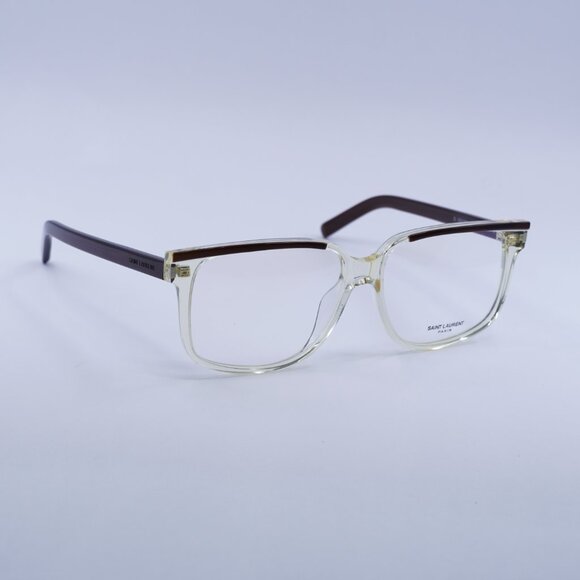 🕶️ New Saint Laurent SL599OPT 004 Eyeglasses - Dark Brown Frame 58mm - Picture 5 of 12